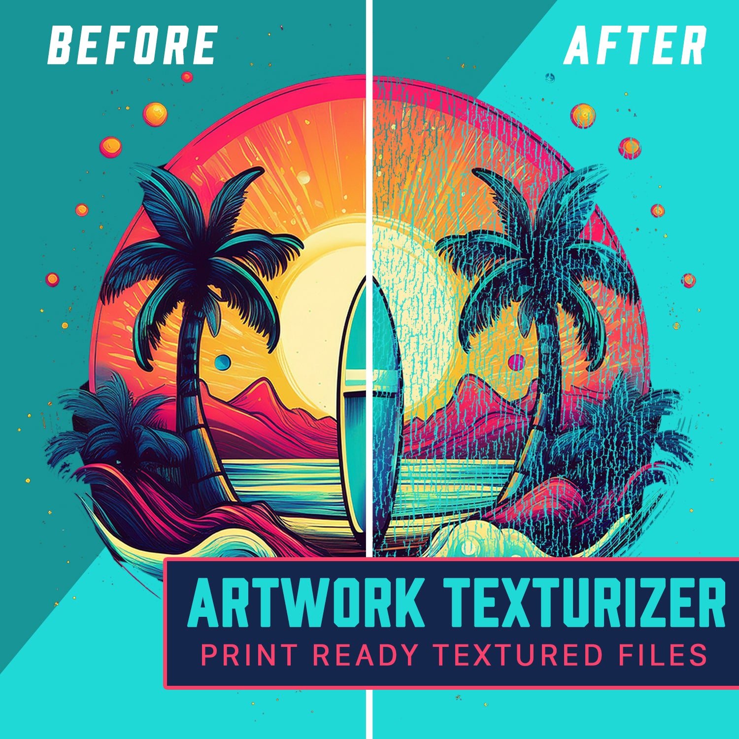 Artwork Texturing Services for DTF Transfers