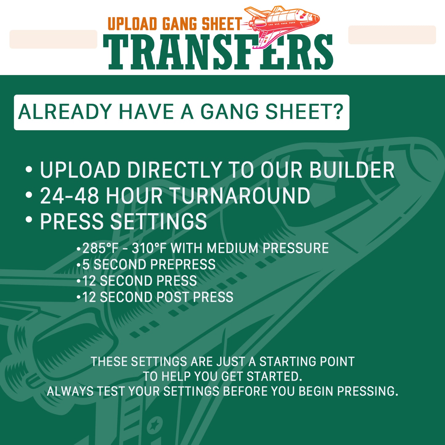 Upload Gang Sheet