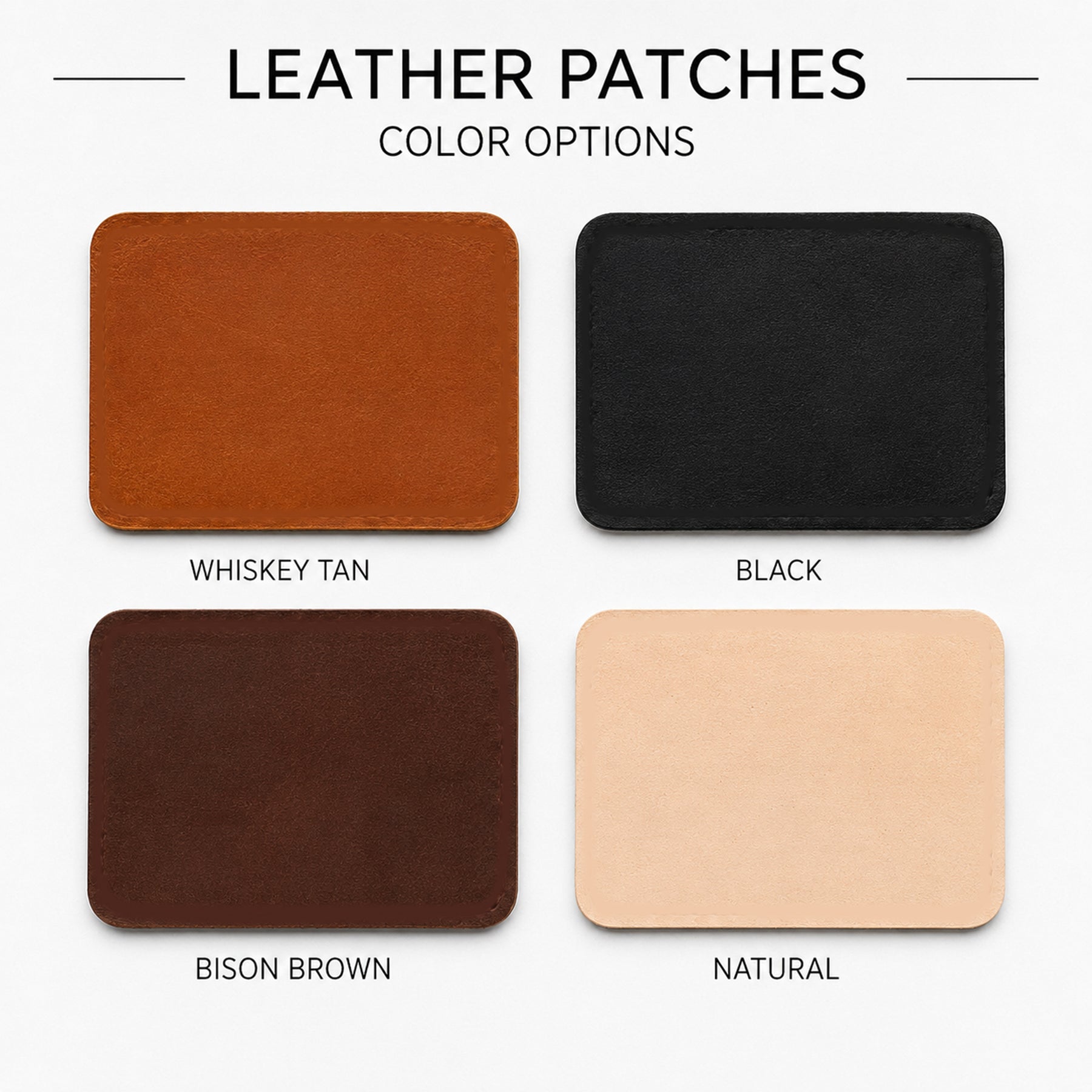 Custom Leather Patches – Heat Applied