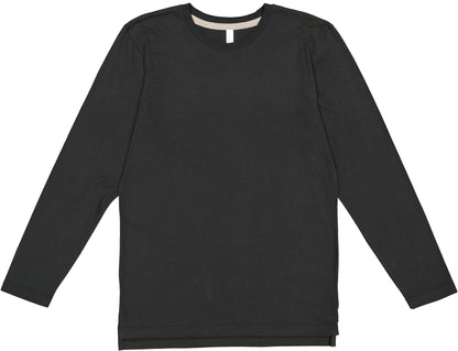 LAT 6918 UNISEX LNG SLV FINE JERSEY TEE