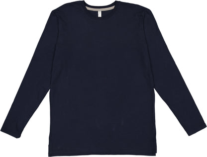 LAT 6918 UNISEX LNG SLV FINE JERSEY TEE