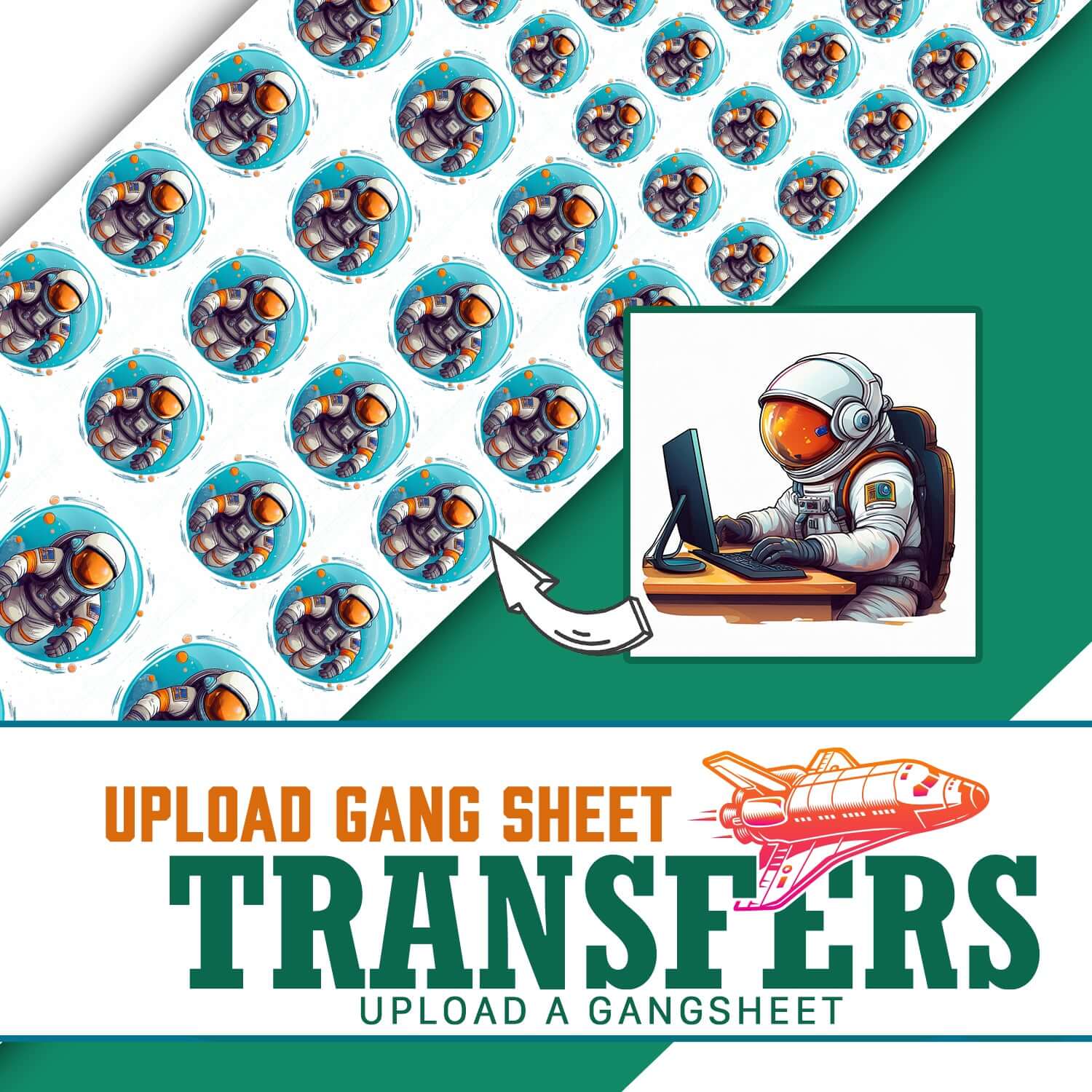Upload Custom DTF Gang Sheet | Direct-to-Film Transfers