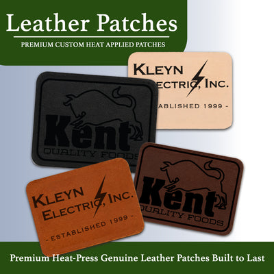 Custom Leather Patches – Heat Applied