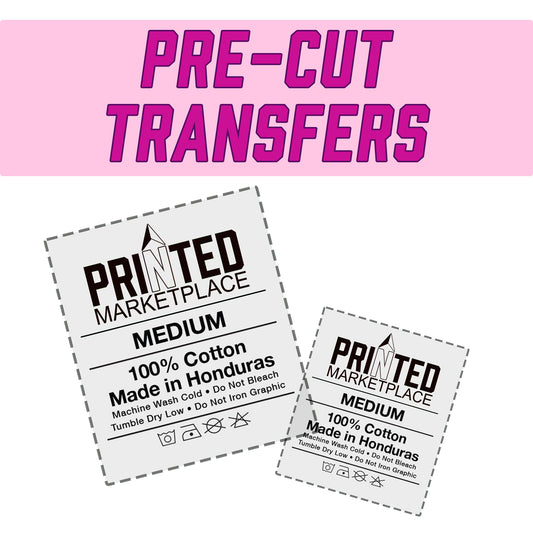 Pre-cut DTF Transfers