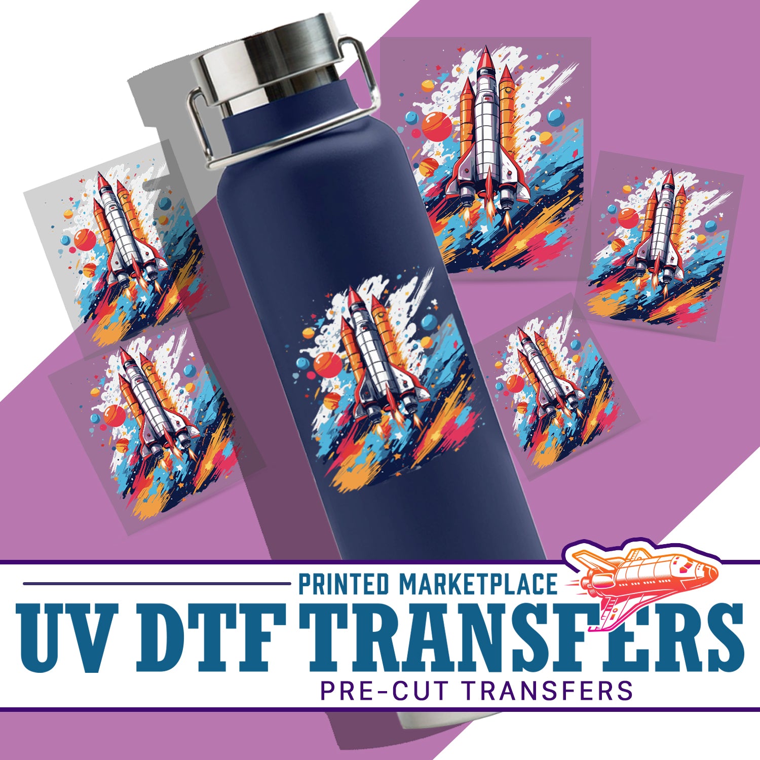 Pre-Cut  UV DTF Stickers | Premium UV DTF Transfers